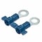 Panduit Ring Terminal, 3/8 in Stud Size, 14 AWG, 600 V, Vinyl Insulated, Blue, Crimp Termination Only PV14-38RB-2K - alternate 1